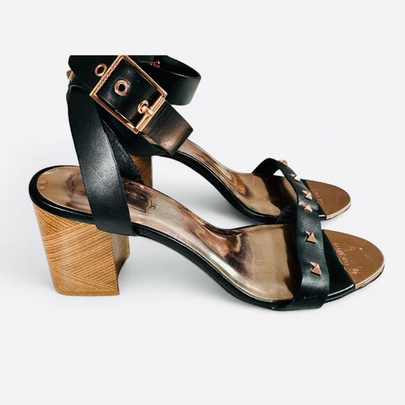 2/$25 Ted Baker Biah Sandals Heels Block Heel Bows Feminine Lovecore Girly 9 - Picture 3 of 13